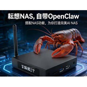 龙虾NAS，全功能AI-NAS控制器，自带OpenClaw